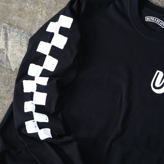 ULTRA HEAVY チェッカー&UH ロゴ ロングスリーブTシャツ